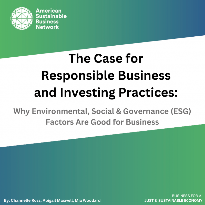 Responsible Business and Investing